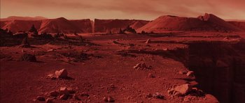 Movie still from “Mission to Mars” (2000), directed by Brian De Palma – An image of an image of an image of an image of an image of an image of an image of an image of an image of an image; Extreme Wide shot, High angle