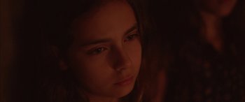 Movie still from “Mustang” (2015), directed by Deniz Gamze Ergüven – A young girl is looking into the dark; Close Up shot, Over the shoulder angle