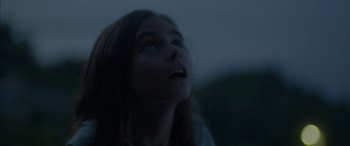 Movie still from “Mustang” (2015), directed by Deniz Gamze Ergüven – A young girl looking up into the sky at night; Close Up shot, Low angle