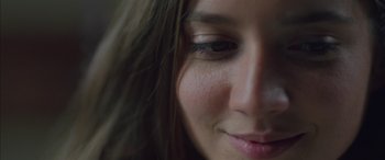Movie still from “Mustang” (2015), directed by Deniz Gamze Ergüven – A woman's face with her eyes closed; Extreme Close Up shot, Low angle
