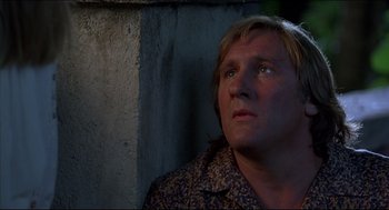 Movie still from “My Father the Hero” (1994), directed by Steve Miner – A person looking up at the sky; Close Up shot, Low angle
