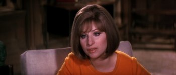 Movie still from “On a Clear Day You Can See Forever” (1970), directed by Vincente Minnelli – A person with short brown hair; Close Up shot, High angle