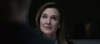 Movie still from “13 Reasons Why” (2017), created by Brian Yorkey – A person looking at the camera; Close Up shot, Over the shoulder angle