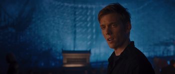 Movie still from “Percy Jackson: Sea of Monsters” (2013), directed by Thor Freudenthal – A person in a dark room; Close Up shot, Over the shoulder angle
