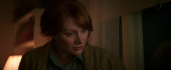 Movie still from “Pete's Dragon” (2016), directed by David Lowery – A person with red hair; Close Up shot, Over the shoulder angle