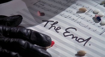 Movie still from “Phantom of the Paradise” (1974), directed by Brian De Palma – Extreme Close Up shot, High angle