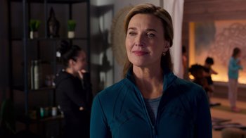 Movie still from “13 Reasons Why” (2017), created by Brian Yorkey – A person standing in a room; Close Up shot, Over the shoulder angle