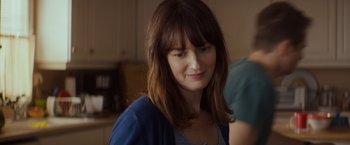 Movie still from “Poltergeist” (2015), directed by Gil Kenan – A person wearing a blue shirt; Close Up shot, Over the shoulder angle