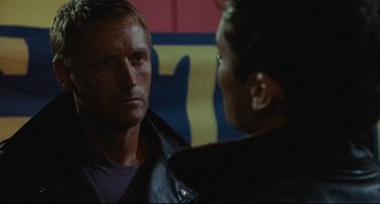 Movie still from “Porky's” (1981), directed by Bob Clark – A man and a woman talking to each other; Close Up shot, Over the shoulder angle