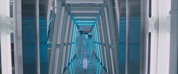 Movie still from “Race to Witch Mountain” (2009), directed by Andy Fickman – A couple of people that are standing in a room; Wide shot, High angle