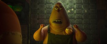 Movie still from “Ralph Breaks the Internet” (2018), directed by Rich Moore – An image of an animated character from the movie monsters university; Close Up shot, Low angle