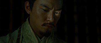 Movie still from “Red Cliff” (2008), directed by John Woo – A person with a beard; Close Up shot, High angle