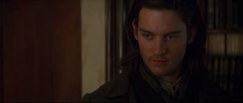 Movie still from “Ride with the Devil” (1999), directed by Ang Lee – A person with long hair; Close Up shot, Over the shoulder angle