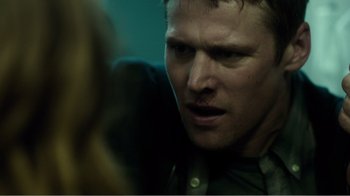 Movie still from “Rings” (2017), directed by F. Javier Gutiérrez – A man looking at a woman; Close Up shot, Over the shoulder angle