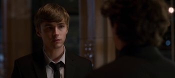 Movie still from “13 Reasons Why” (2017), created by Brian Yorkey – Close Up shot, Over the shoulder angle