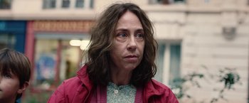 Movie still from “Rose” (2022), directed by Niels Arden Oplev – A person with long hair; Close Up shot, Low angle