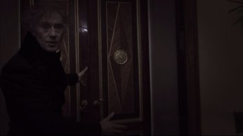 Movie still from “Russian Ark” (2002), directed by Aleksandr Sokurov – A woman standing in front of a mirror; Medium shot, Over the shoulder angle