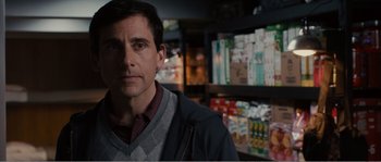 Movie still from “Seeking a Friend for the End of the World” (2012), directed by Lorene Scafaria – A person in a room; Close Up shot, Over the shoulder angle