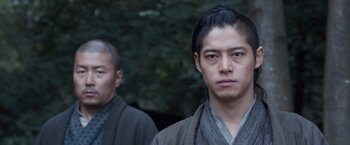 Movie still from “47 Ronin” (2013), directed by Carl Rinsch – Close Up shot, Low angle