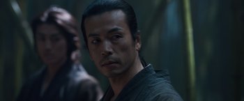 Movie still from “47 Ronin” (2013), directed by Carl Rinsch – Close Up shot, Over the shoulder angle