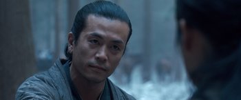 Movie still from “47 Ronin” (2013), directed by Carl Rinsch – Close Up shot, Over the shoulder angle