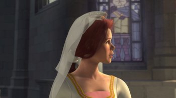 Movie still from “Shrek” (2001), directed by Vicky Jenson – Close Up shot, Over the shoulder angle