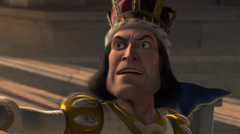 Movie still from “Shrek” (2001), directed by Vicky Jenson – Close Up shot, Low angle