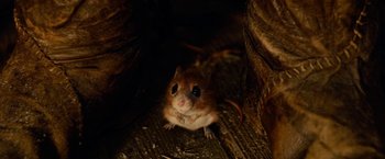 Movie still from “A Boy Called Christmas” (2021), directed by Gil Kenan – A mouse on the ground; Extreme Close Up shot, High angle