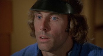 Movie still from “Silent Running” (1972), directed by Douglas Trumbull – A person wearing a hat; Close Up shot, Low angle