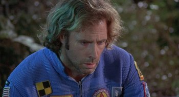Movie still from “Silent Running” (1972), directed by Douglas Trumbull – A person with long hair; Close Up shot, High angle