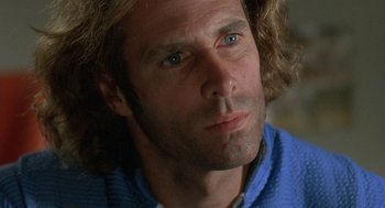 Movie still from “Silent Running” (1972), directed by Douglas Trumbull – A person with long hair; Close Up shot, Low angle