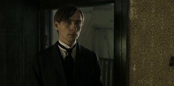 Movie still from “A Fortunate Man” (2018), directed by Bille August – Close Up shot, Over the shoulder angle