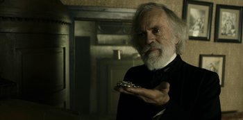 Movie still from “A Fortunate Man” (2018), directed by Bille August – Close Up shot, Over the shoulder angle