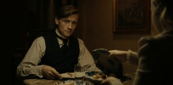 Movie still from “A Fortunate Man” (2018), directed by Bille August – Medium shot, Over the shoulder angle