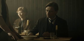 Movie still from “A Fortunate Man” (2018), directed by Bille August – Medium shot, Over the shoulder angle