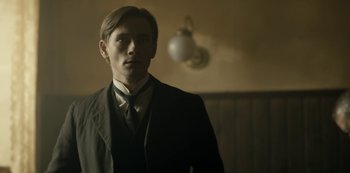 Movie still from “A Fortunate Man” (2018), directed by Bille August – Medium shot, Low angle