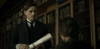 Movie still from “A Fortunate Man” (2018), directed by Bille August – Medium shot, Over the shoulder angle