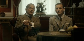 Movie still from “A Fortunate Man” (2018), directed by Bille August – Medium shot, Low angle