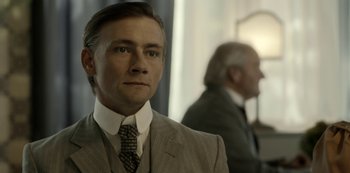 Movie still from “A Fortunate Man” (2018), directed by Bille August – Close Up shot, Over the shoulder angle