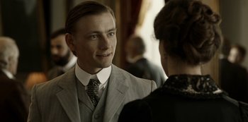 Movie still from “A Fortunate Man” (2018), directed by Bille August – Close Up shot, Over the shoulder angle