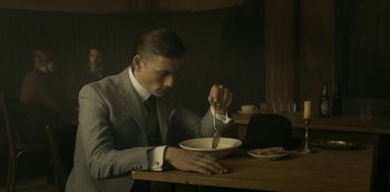 Movie still from “A Fortunate Man” (2018), directed by Bille August – Medium shot, Low angle