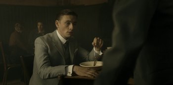 Movie still from “A Fortunate Man” (2018), directed by Bille August – Medium shot, Over the shoulder angle