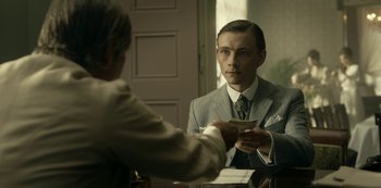 Movie still from “A Fortunate Man” (2018), directed by Bille August – Medium shot, Over the shoulder angle