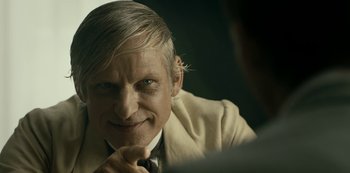 Movie still from “A Fortunate Man” (2018), directed by Bille August – Close Up shot, Over the shoulder angle