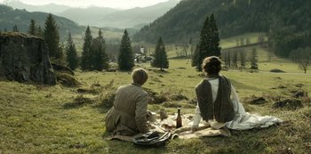 Movie still from “A Fortunate Man” (2018), directed by Bille August – Wide shot, High angle