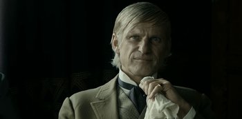 Movie still from “A Fortunate Man” (2018), directed by Bille August – Close Up shot, Over the shoulder angle