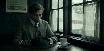 Movie still from “A Fortunate Man” (2018), directed by Bille August – Medium shot, Over the shoulder angle