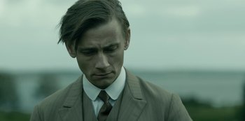 Movie still from “A Fortunate Man” (2018), directed by Bille August – Close Up shot, Over the shoulder angle