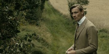 Movie still from “A Fortunate Man” (2018), directed by Bille August – Medium shot, Over the shoulder angle