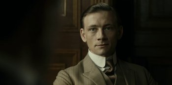 Movie still from “A Fortunate Man” (2018), directed by Bille August – Close Up shot, Low angle